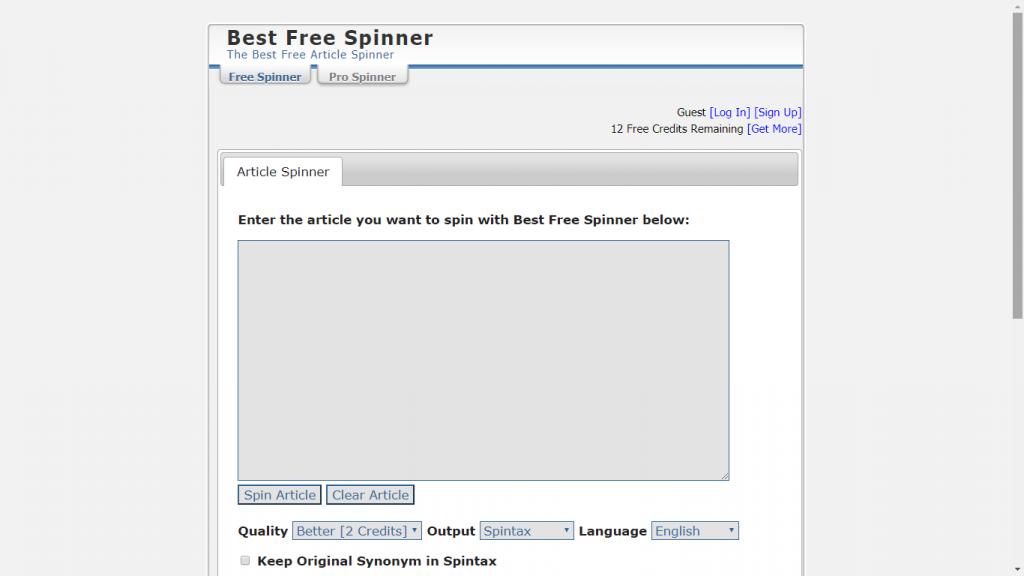 bestfreespinner.com best paraphrasing software online