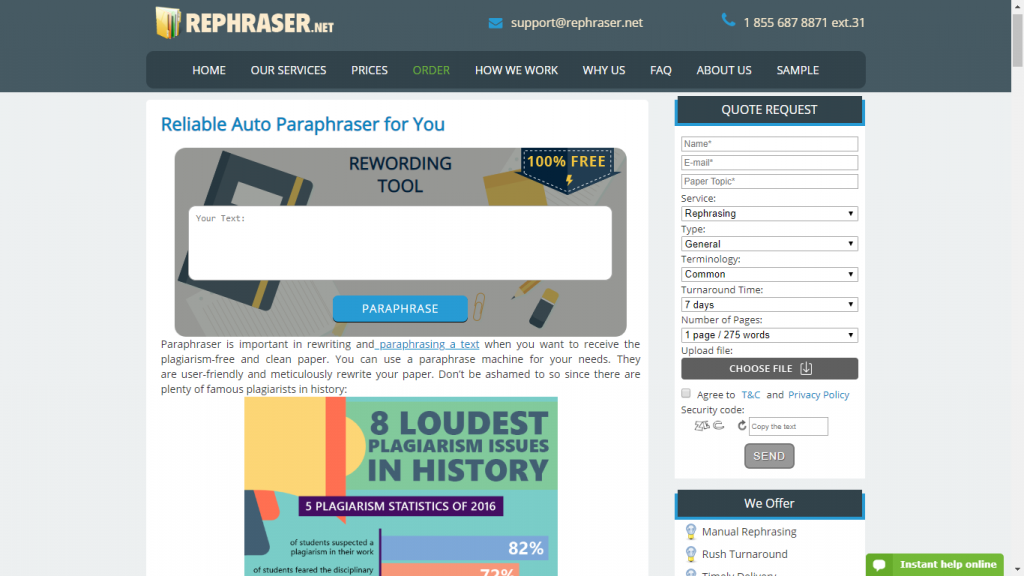rephraser.net top rated paraphrase generator